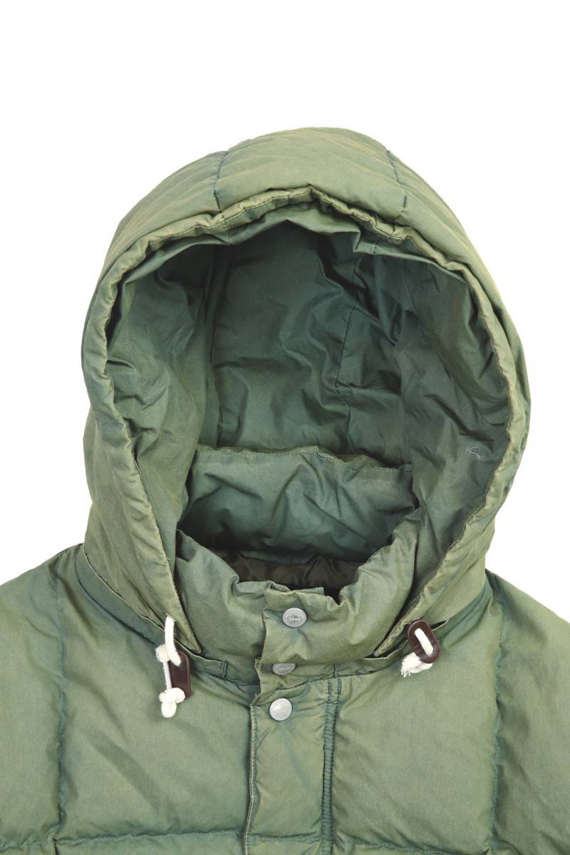 Faded down jacket Olive drab