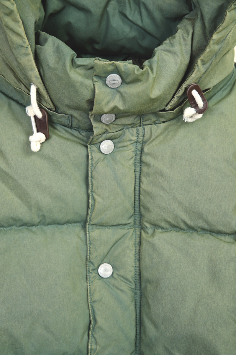 Faded down jacket Olive drab