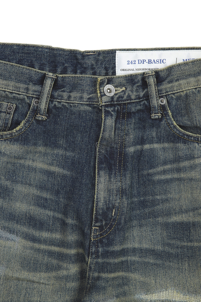 Savage denim dp basic pants Indigo