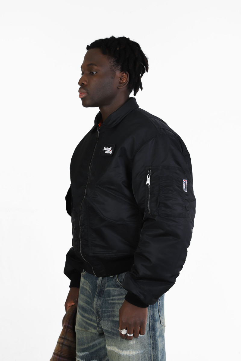 Schott x helas bomber jacket Black