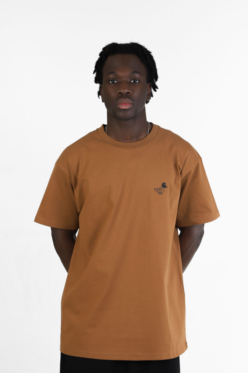 S/s madison duck t-shirt Hamilton brown/black