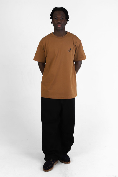 S/s madison duck t-shirt Hamilton brown/black