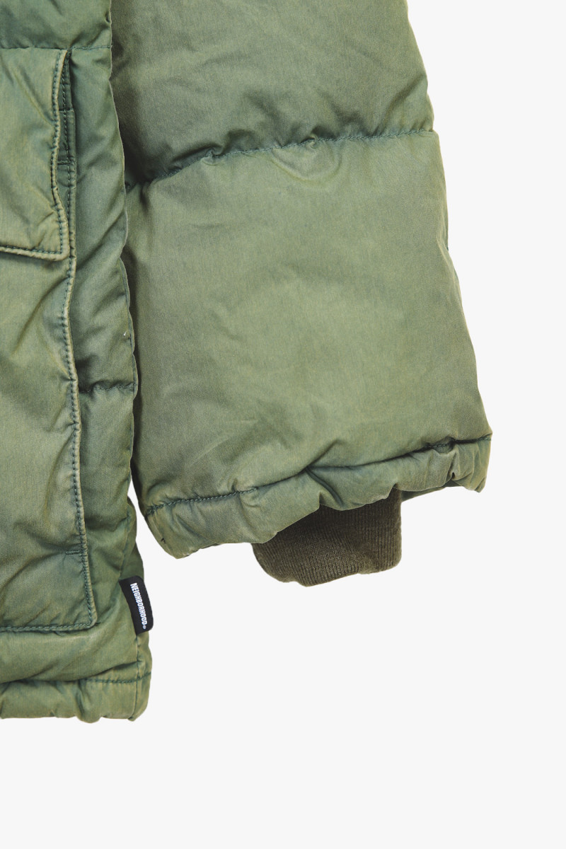 Faded down jacket Olive drab