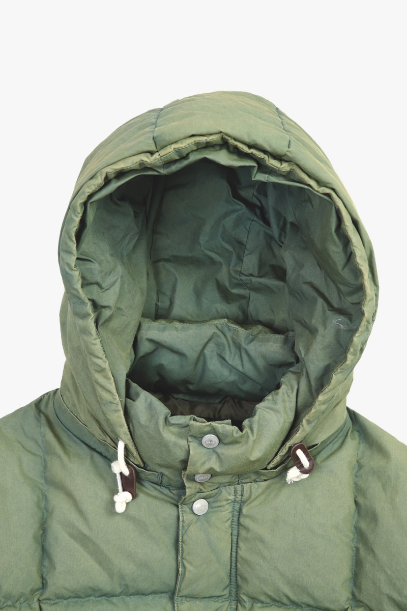 Faded down jacket Olive drab