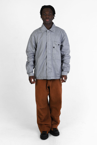 Lino wax overshirt Limestone