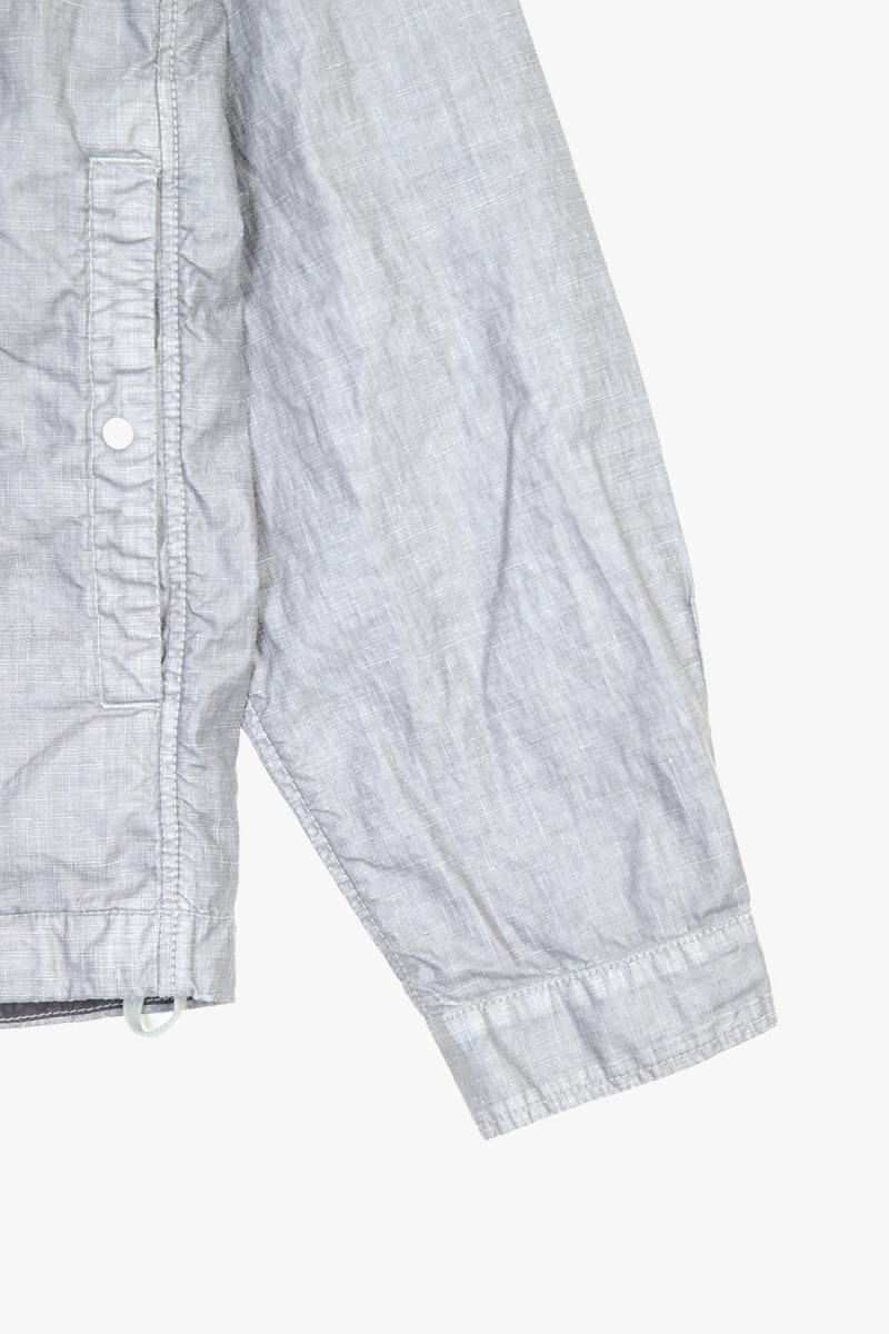 Lino wax overshirt Limestone