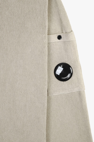 Cp company Chenille cotton lens knit Vintage khaki - GRADUATE STORE