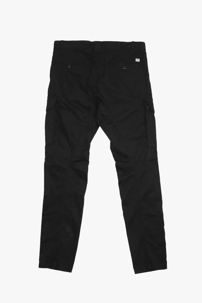 Sateen stretch cargo lens pant Black