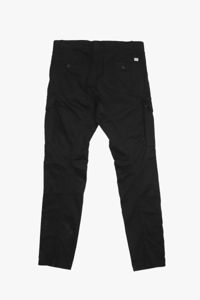 Cp company Sateen stretch cargo lens pant Black - GRADUATE STORE