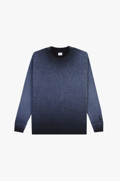 Cp company Chenille cotton knit Total eclipse - GRADUATE STORE