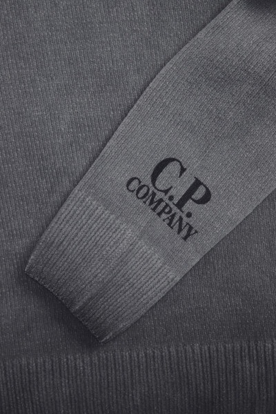 Cp company Chenille cotton knit Smoked pearl - GRADUATE STORE