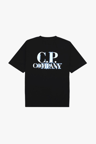 Cp company 30/1 jersey logo t-shirt Total eclipse - GRADUATE STORE