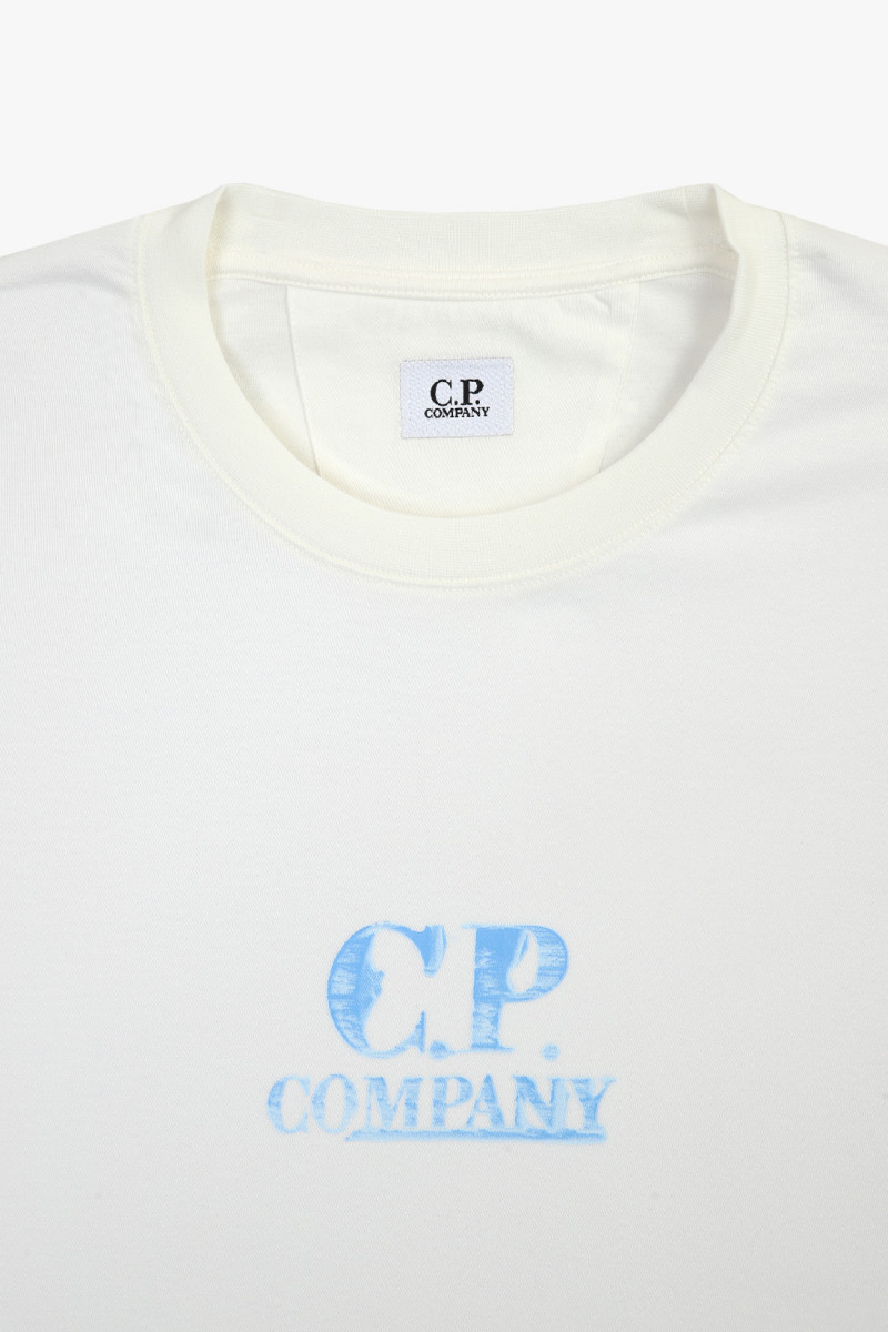 30/1 jersey graphic t-shirt Gauze white