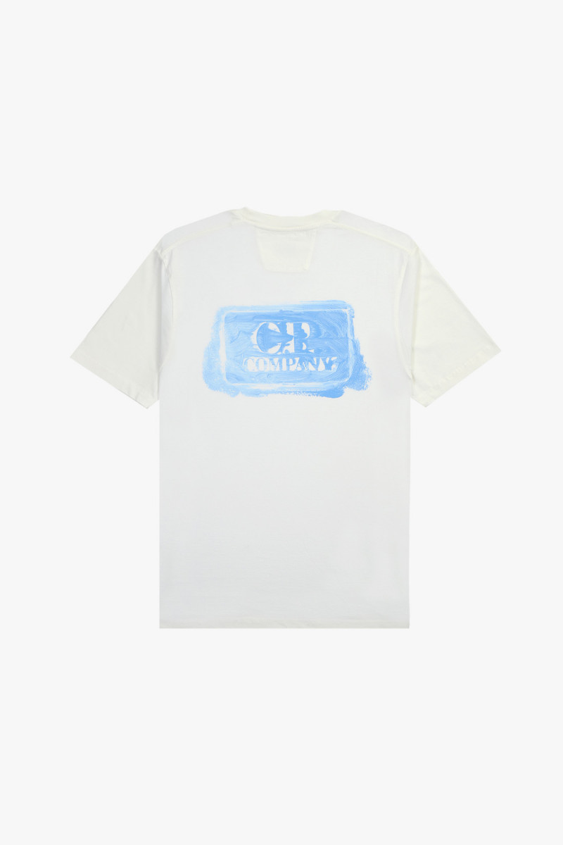 30/1 jersey graphic t-shirt Gauze white