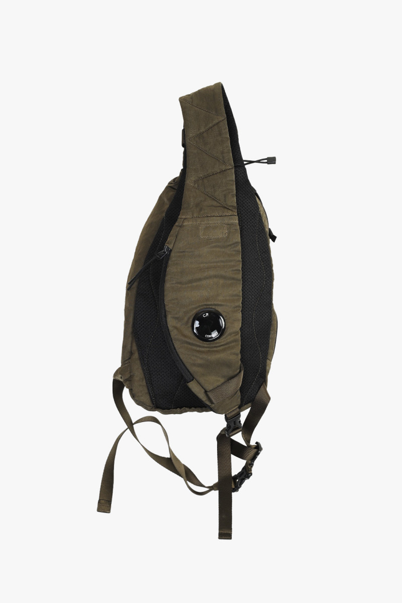 Nylon b crossbody rucksack Ivy green