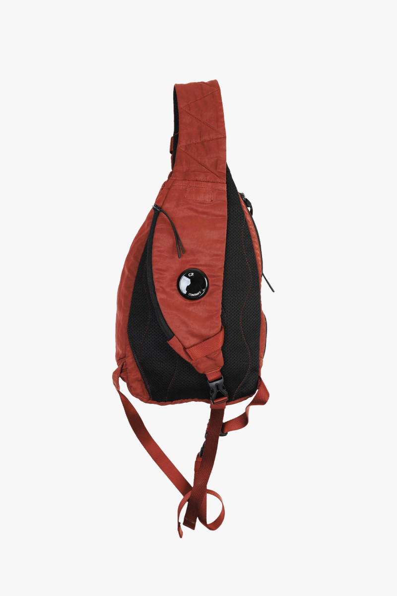 Nylon b crossbody rucksack Sable