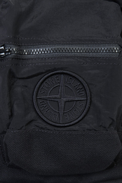 Stone island 00908 nylon bum bag v0029 Nero - GRADUATE STORE