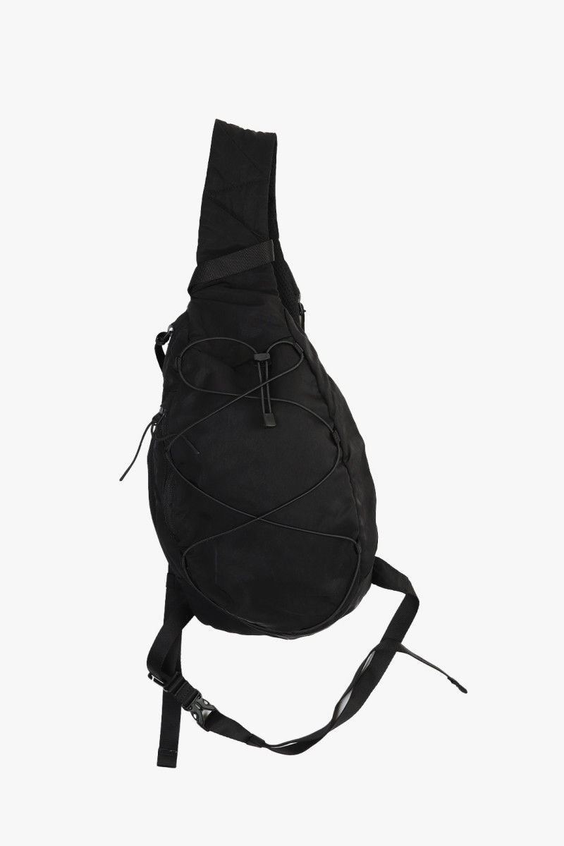 Nylon b crossbody rucksack Black