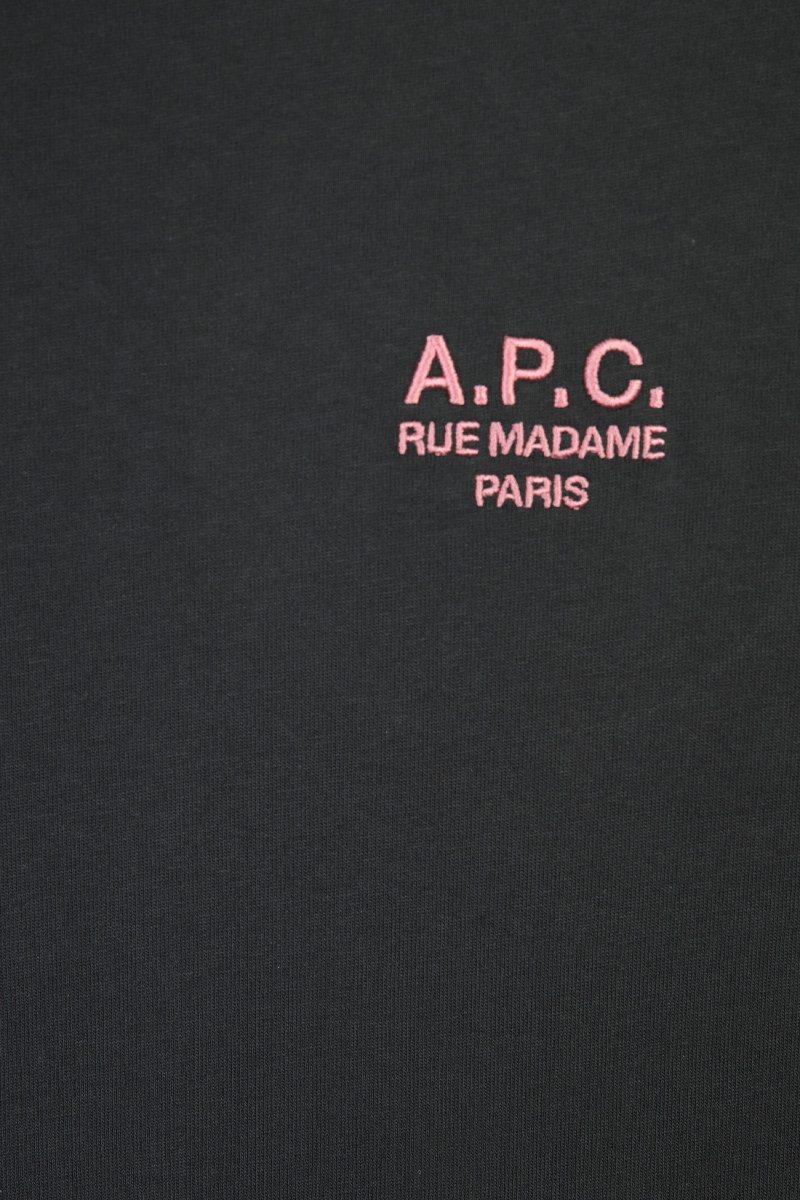 T-shirt standard rue madame Anthracite/rose