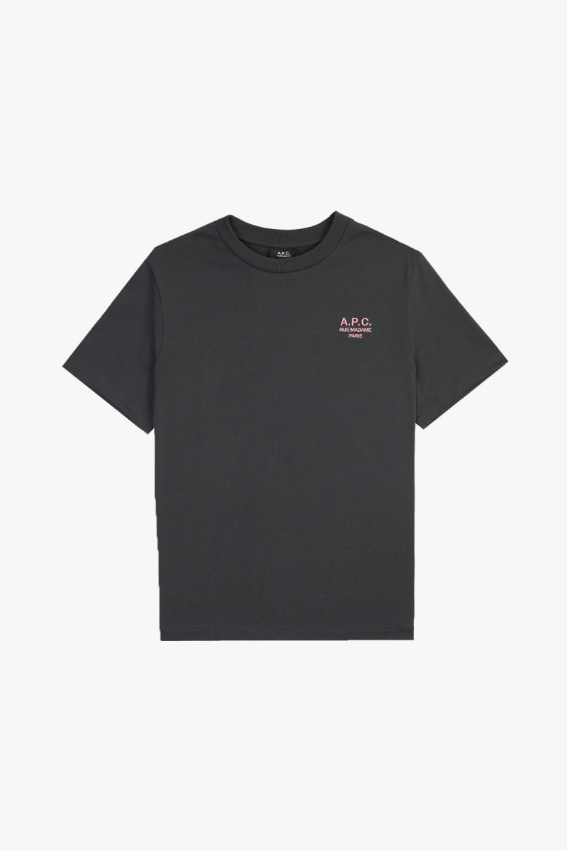 T-shirt standard rue madame Anthracite/rose