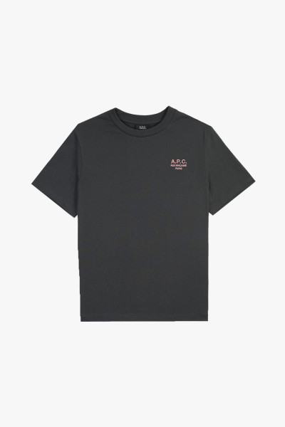 A.p.c. T-shirt standard rue madame Anthracite/rose - GRADUATE STORE