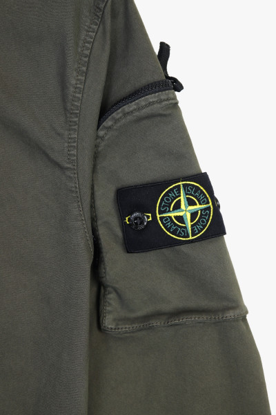 Stone island 00003 overshirt v0154 Verde militare - GRADUATE STORE