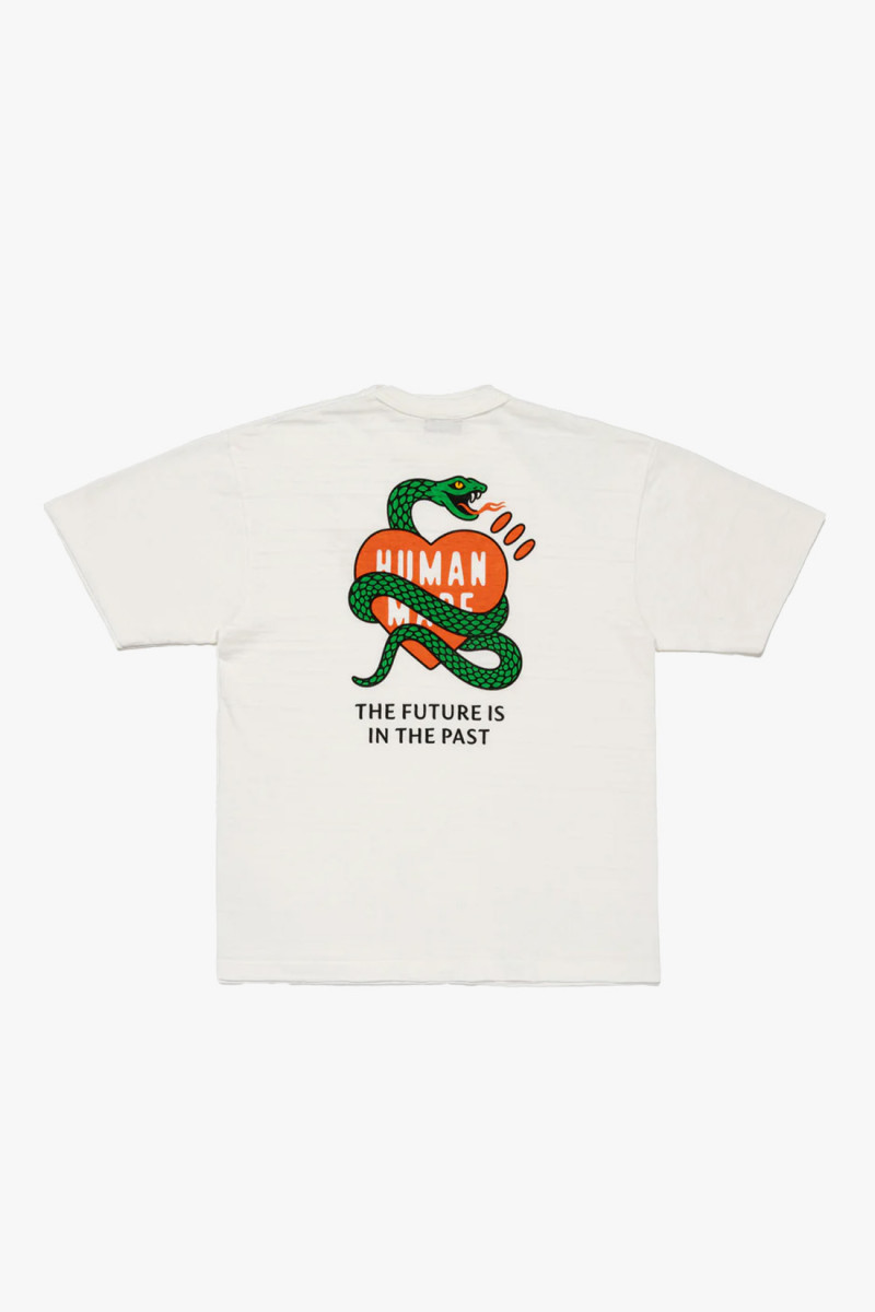 Graphic snake tee White