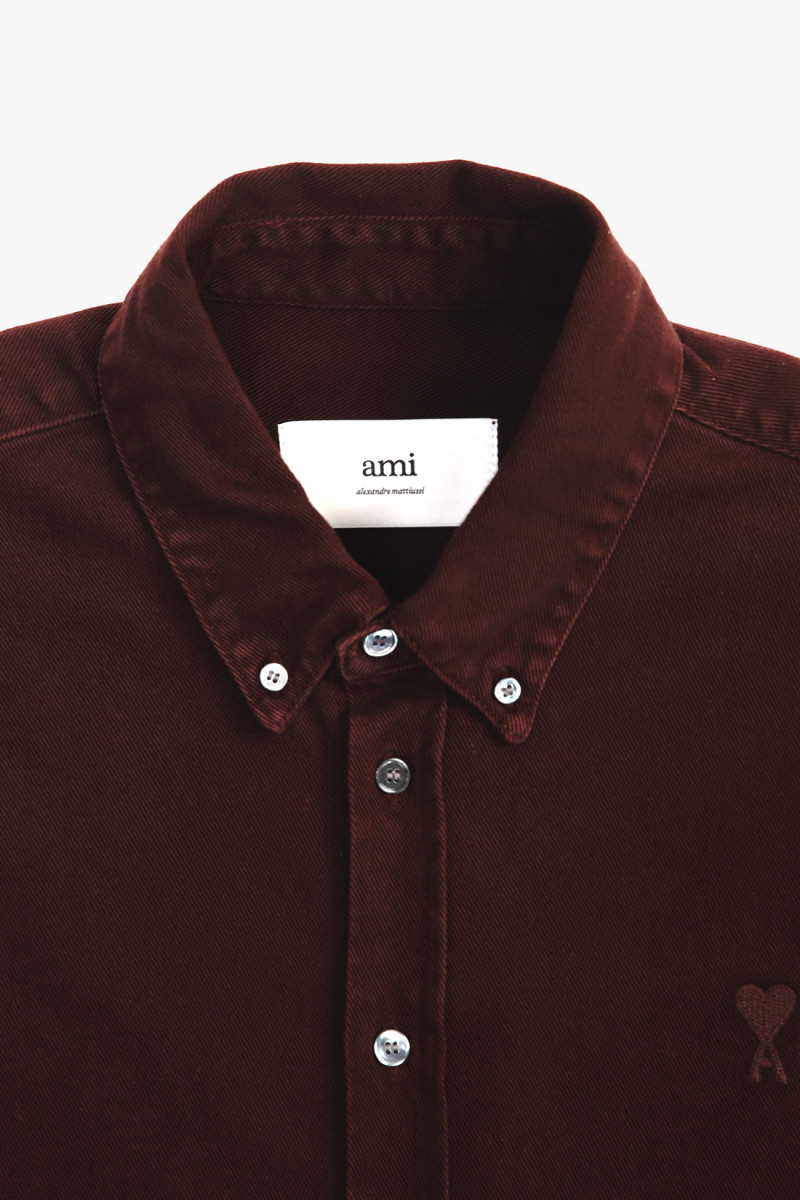 Chemise ami de coeur twill Aubergine