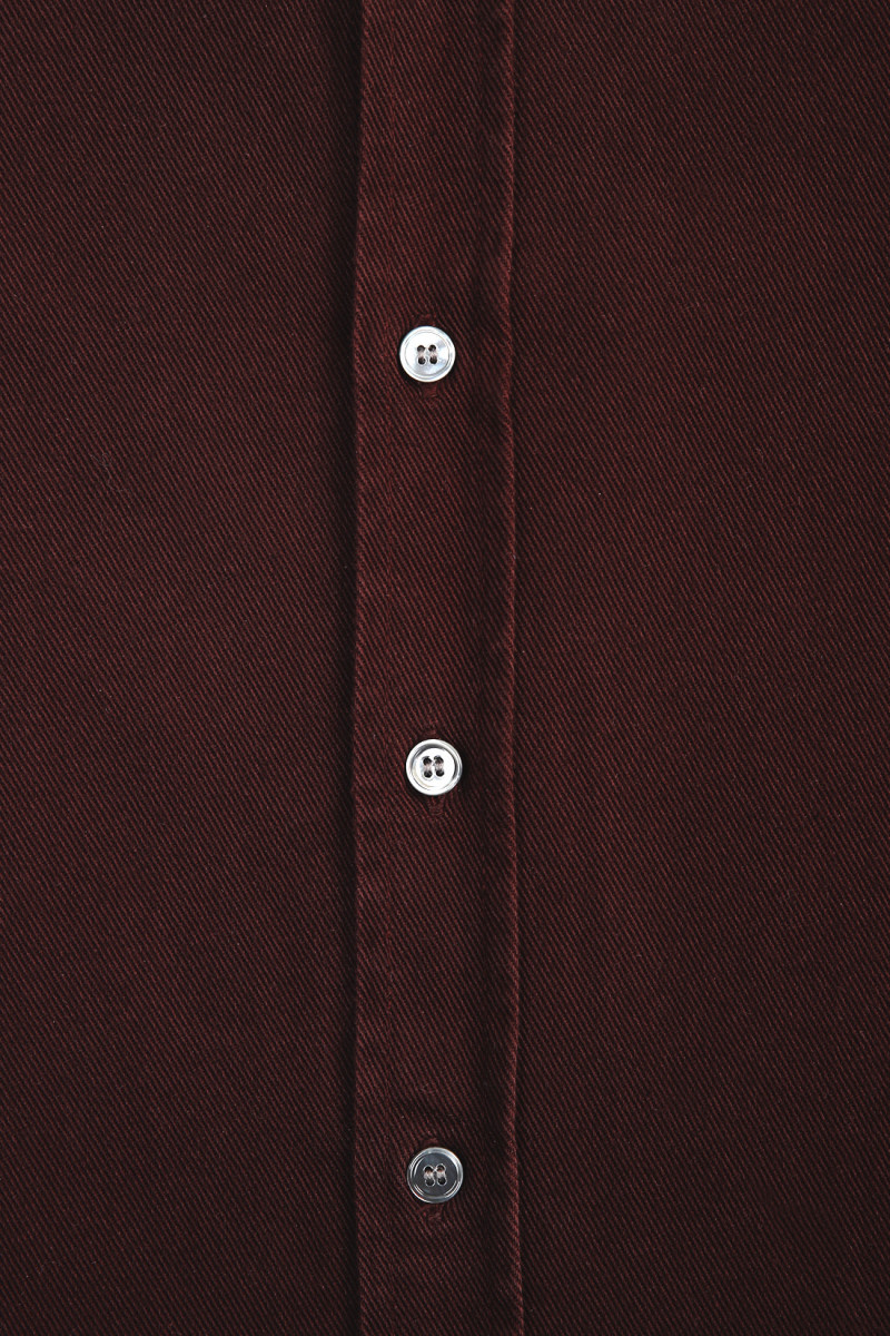 Chemise ami de coeur twill Aubergine