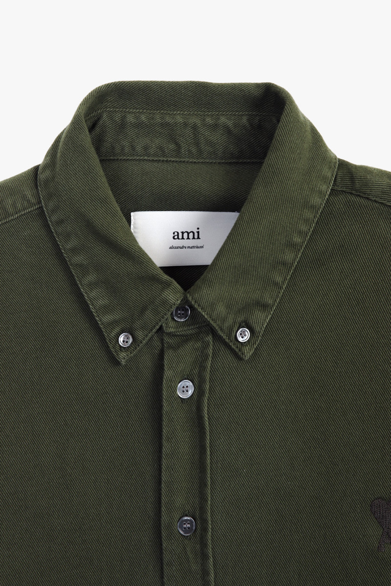 Chemise ami de coeur twill Loden