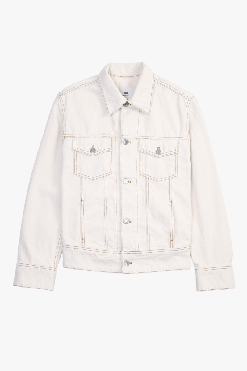 Ami paris trucker jacket Blanc creme