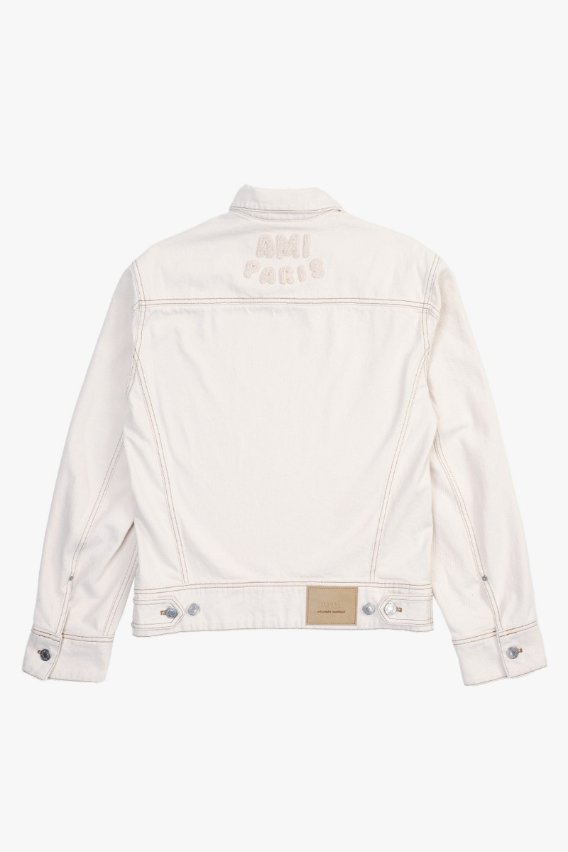 Ami paris trucker jacket Blanc creme