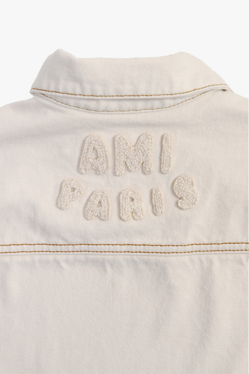 Ami paris trucker jacket Blanc creme