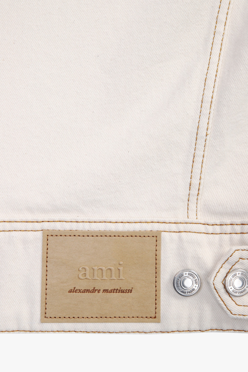 Ami paris trucker jacket Blanc creme