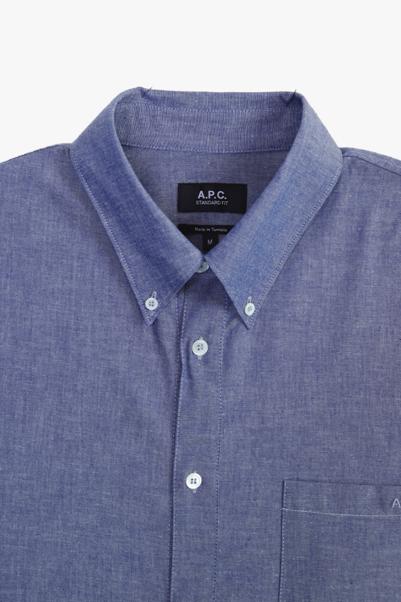 Chemise edouard brodee Indigo