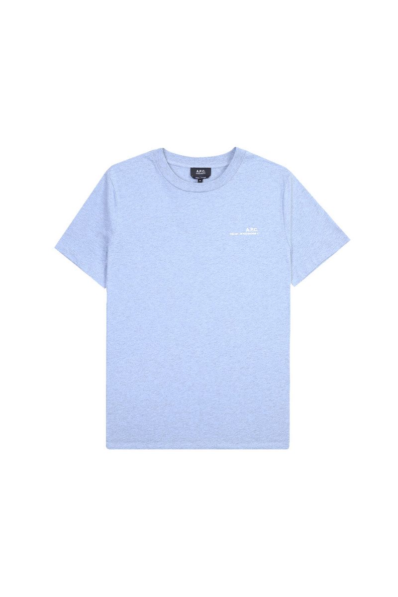 T-shirt standard item Bleu clair/ecru