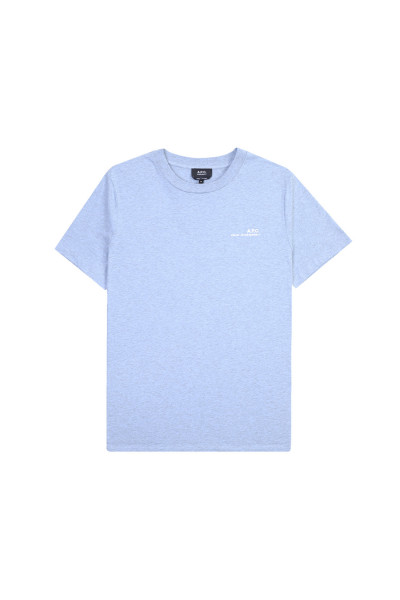 A.p.c. T-shirt standard item Bleu clair/ecru - GRADUATE STORE