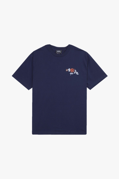 A.p.c. T-shirt oscar Dark navy - GRADUATE STORE