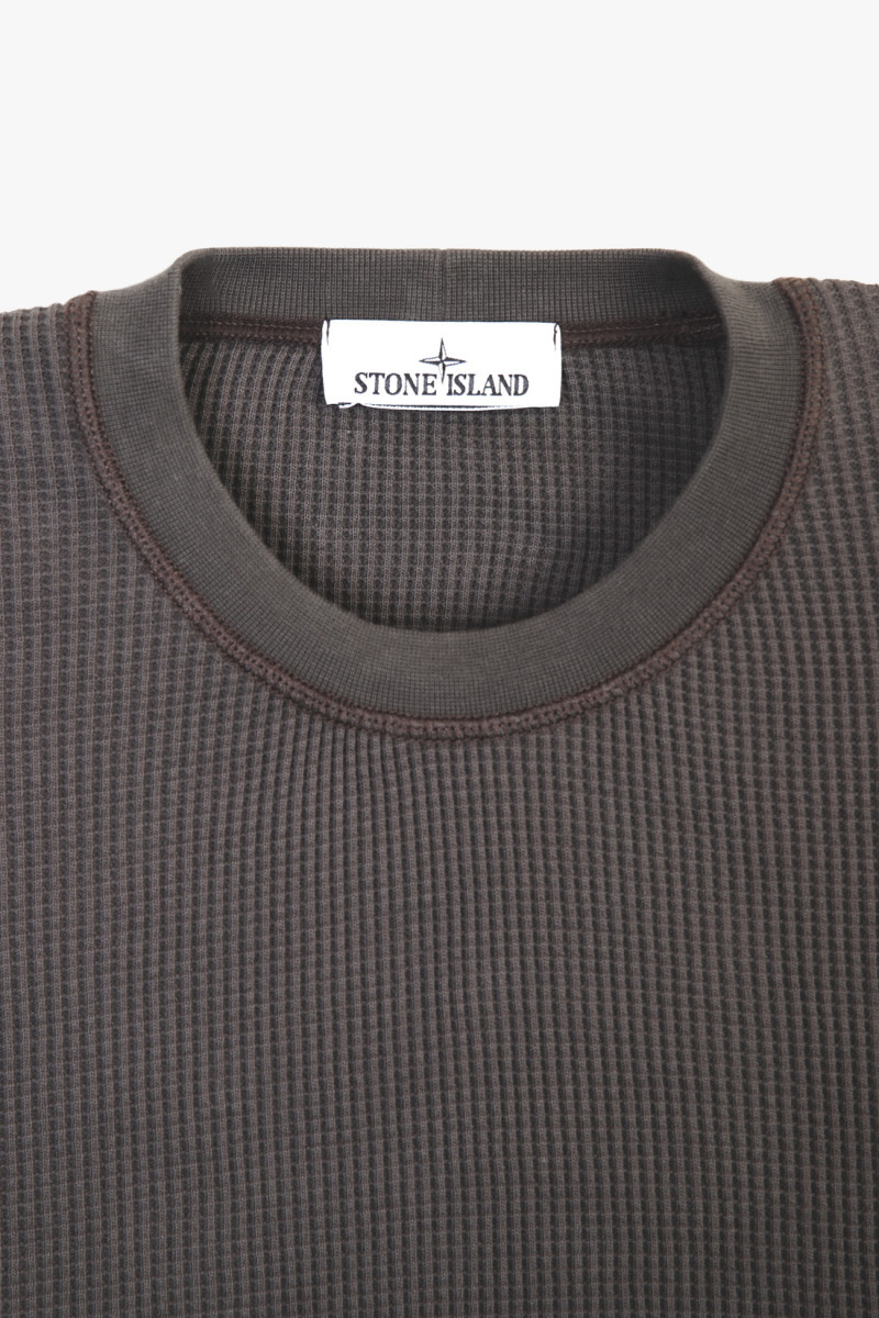 6100008 waffle crewneck v0065 Carbone