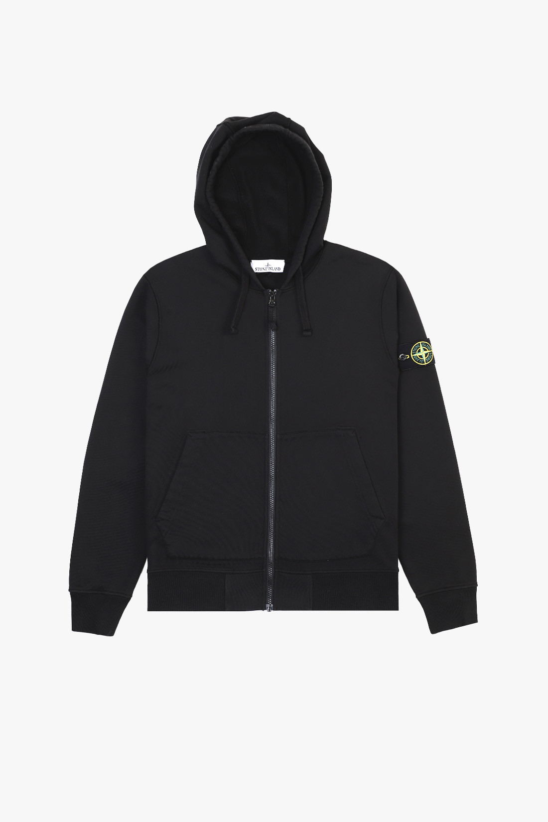 00042 hooded zip sweater v0029 Nero