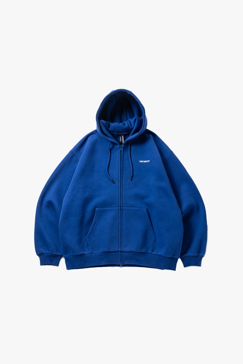 Tbpr/ logo zip hooded sweat Blue