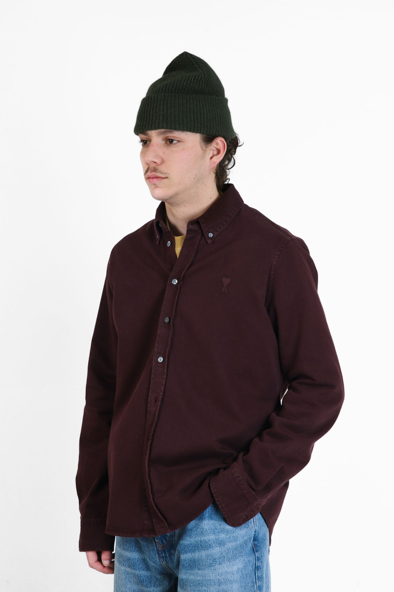 Chemise ami de coeur twill Aubergine