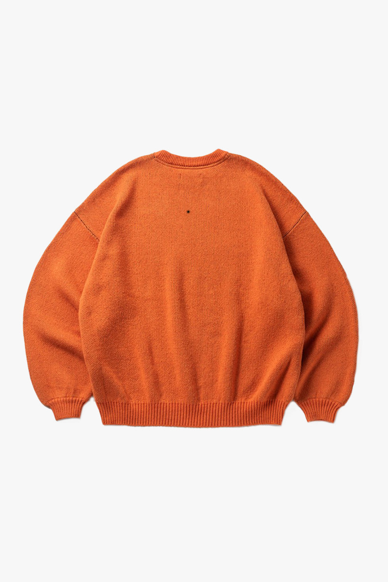 Tbpr/ big logo knit sweater Orange