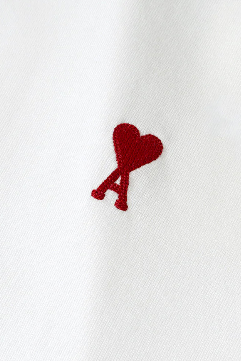 T-shirt ami de coeur rouge Blanc