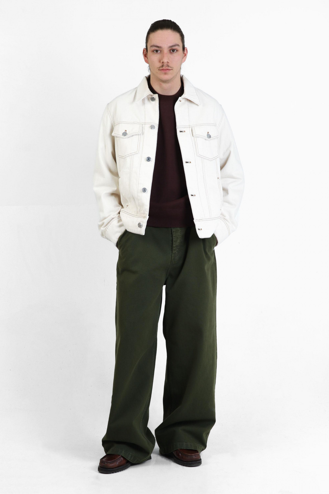 Ami paris trucker jacket Blanc creme