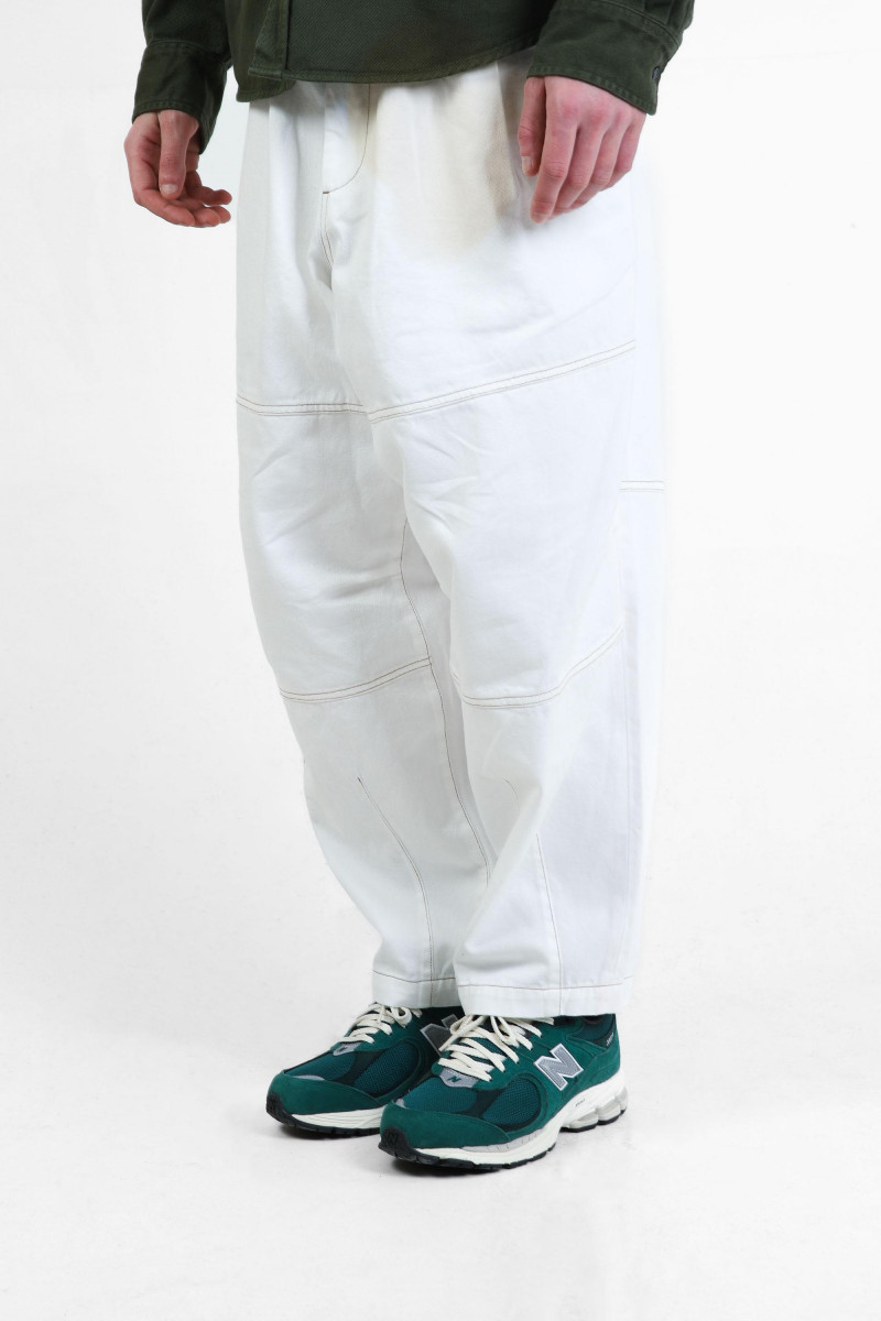 Tbpr/ denim balloon pant White