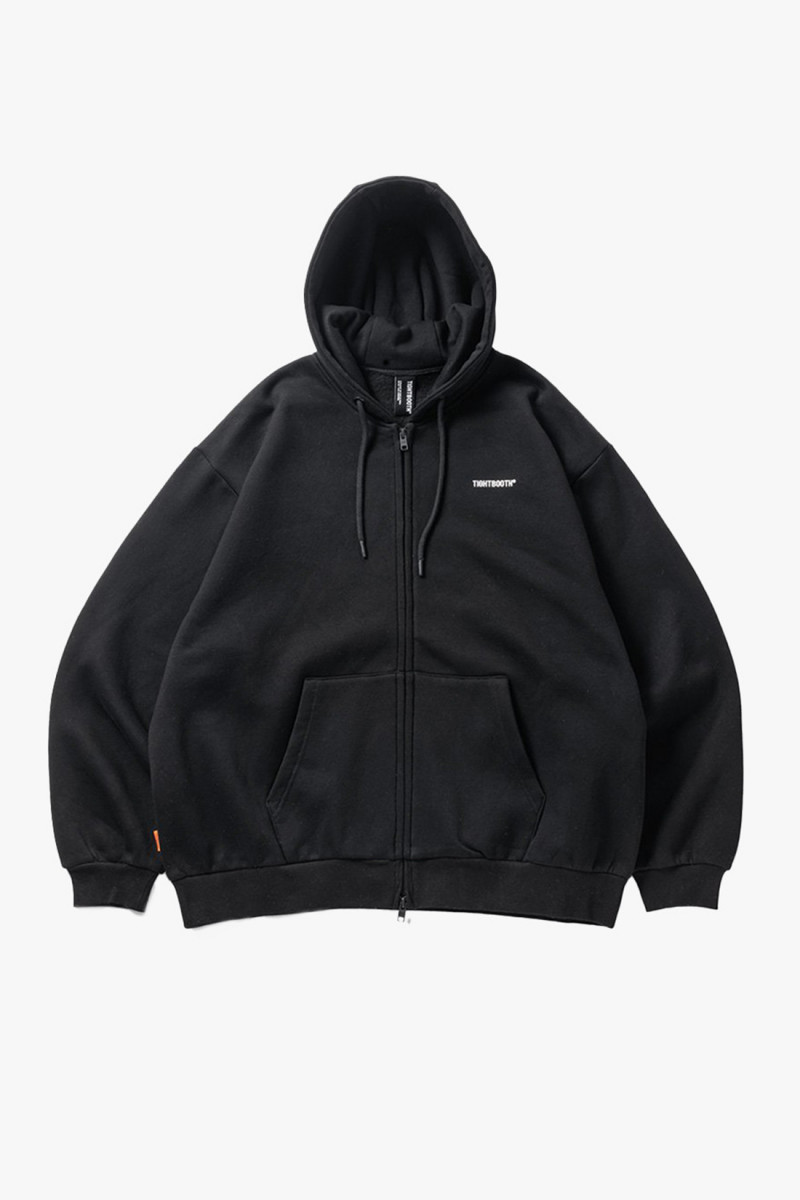 Tbpr/ logo zip hooded sweat Black