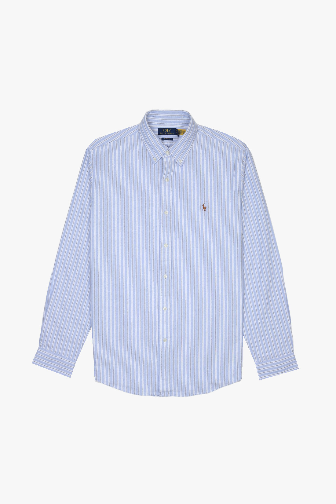 Custom fit stripe oxford shirt White/blue multi