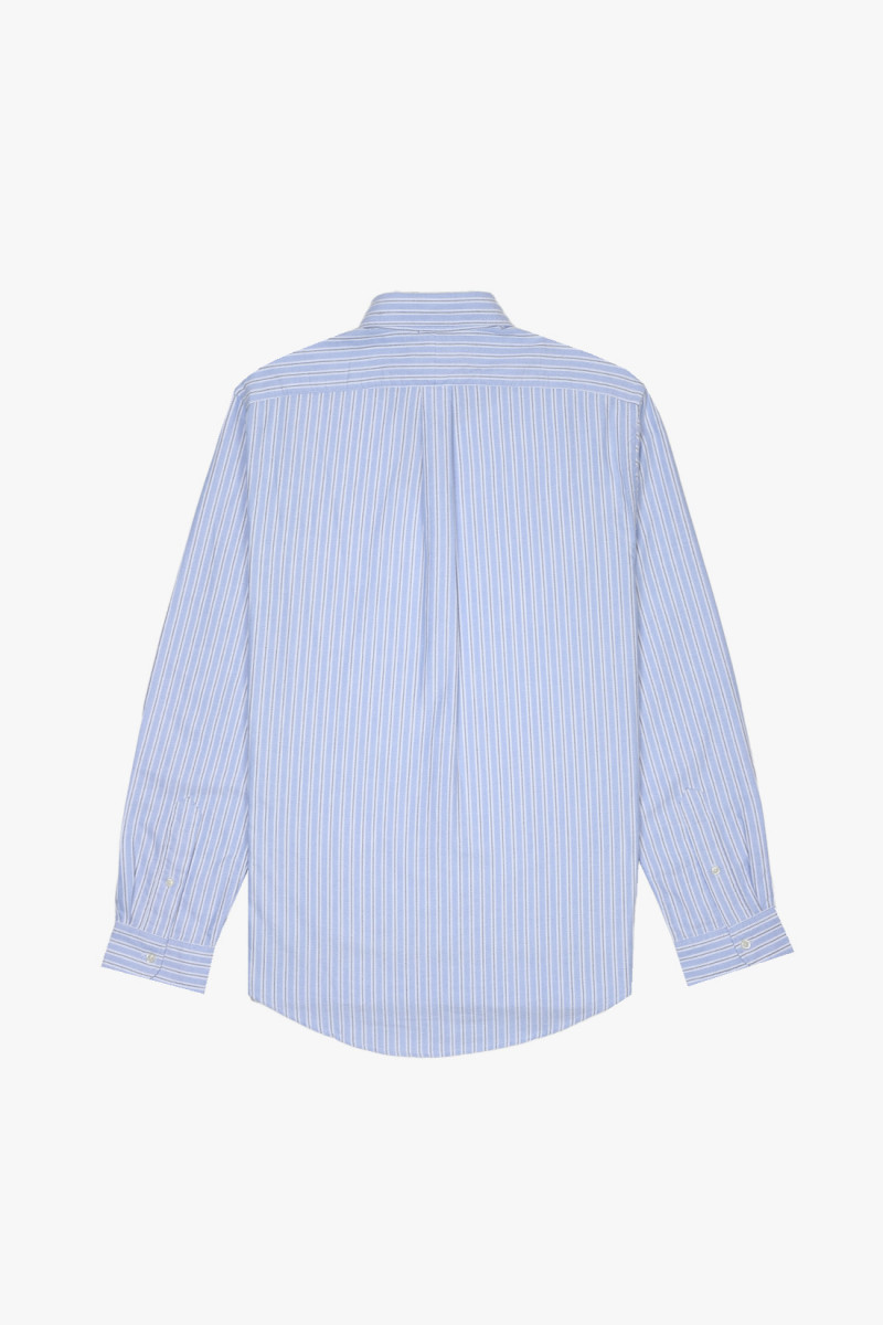 Custom fit stripe oxford shirt White/blue multi