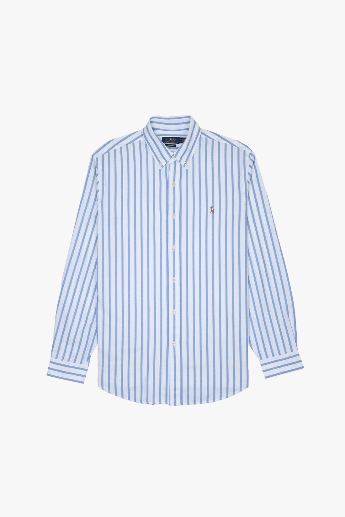 Custom fit stripe oxford shirt Blue/white